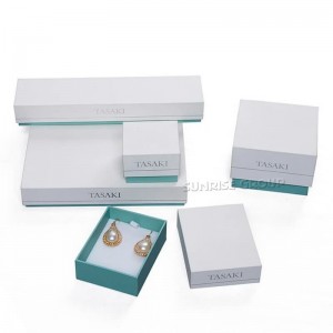 Подаръчна кутия за бижута със зелени печатни опаковки